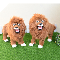Simulation lion small lion doll pendulum with various simulation small animal models High realistic decoration teaching props