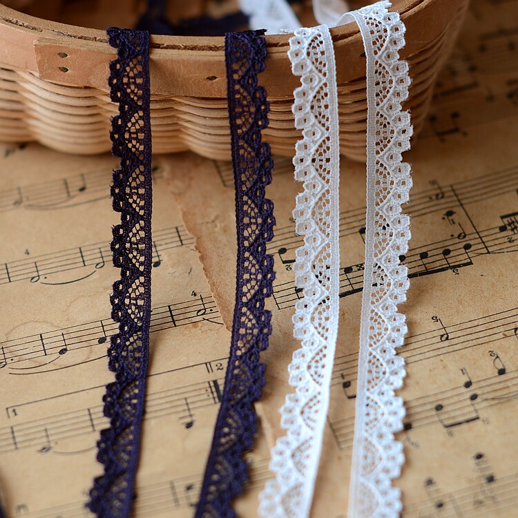 Doll clothing lace accessories Taiwan 3 color smooth polyester lace doll lace