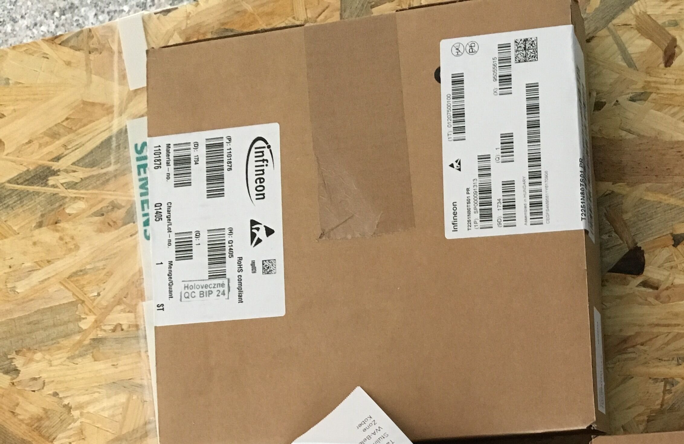 Shipped T3441N52TS01 on the same day