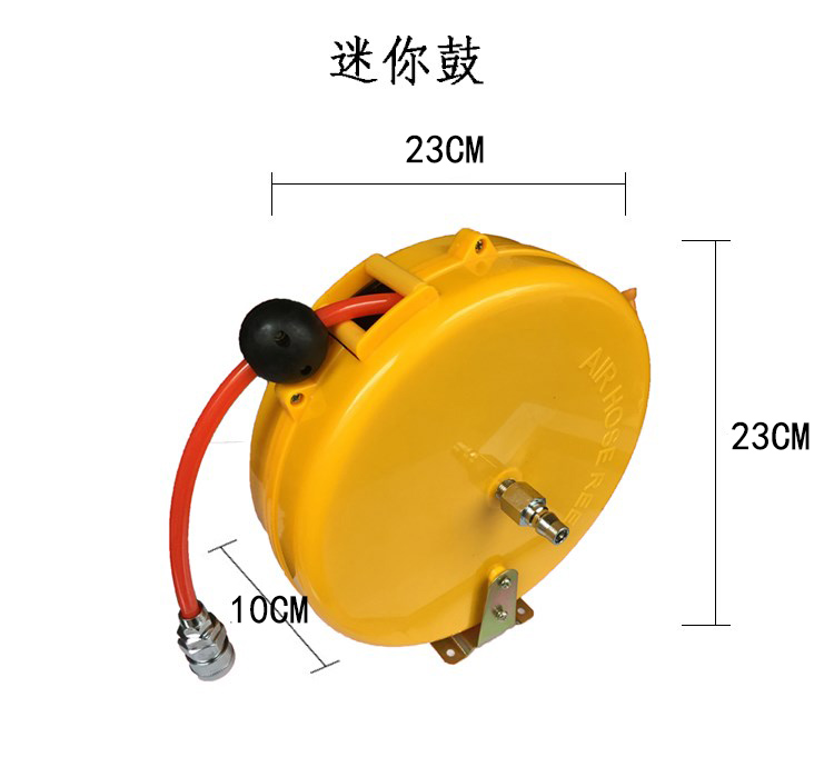 máy sấy khí Mini air air trống tự động có thể thu vào cuộn tái chế tự động PU tracheal reel 8M reel khí nén máy nén khí bơm xe