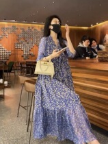 Pregnancy Woman Dress Spring Summer Season Fashion New Medium Long style Gentle Nature Fairy Midwife Dress Snowspun Long Skirt