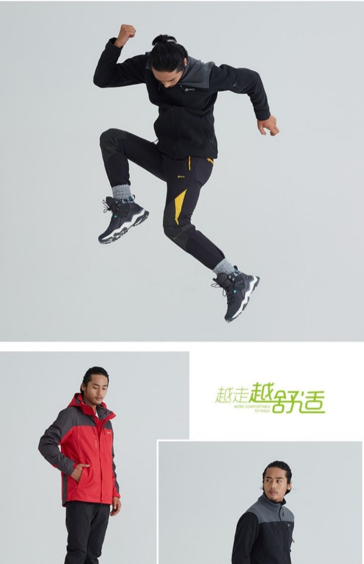 Giày leo núi mùa thu và mùa đông RAX Giày nam chống trượt ngoài trời mang giày leo núi giày lạnh giày sneaker chống giật gân - Khởi động ngoài trời martin giày