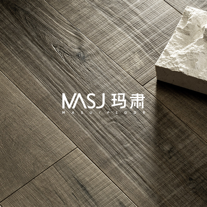 Maple Canadian maple floor of 3 floor of solid wood floor warming household with antique silence wind wood floor