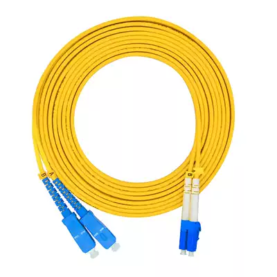 Single Mode Dual Core LC-SC Engineering Telecommunication Class Single Mode Dual Fiber Pigtail Telecom 10 Gigabit Jump Fiber Patch Cable