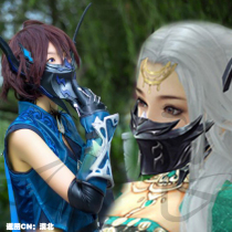 (Also good) Sword Net three swordsman love three 3 kill wolf hanging mask cosplay props