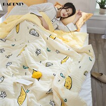 Summer all-cotton air conditioning by a double summer cool by a thin quilt in spring and autumn Summer quilted by a childs student