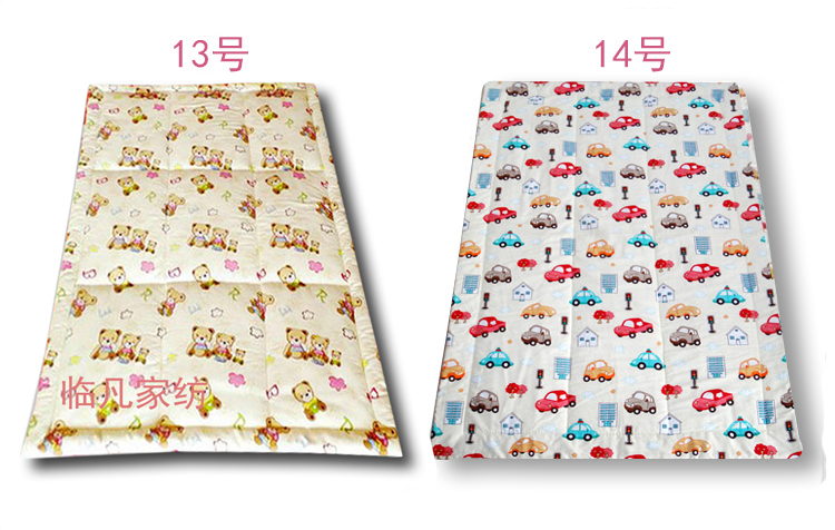 mùa hè bông giường nệm nệm pad trẻ em mẫu giáo có thể được rửa sạch bộ đồ giường bông bé dày - Nệm nệm hơi