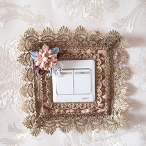 2 or more Bowen fabric series switch covers and sockets fabric switch stickers dust-proof decoration