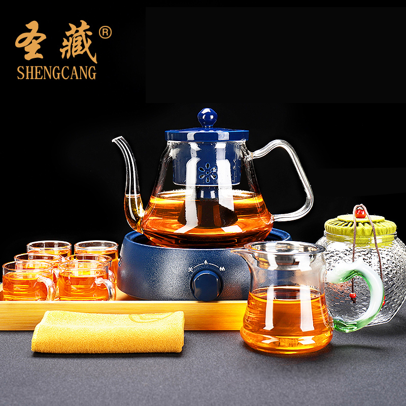 Boil tea ware suit household utensils glass teapot steam steaming tea boiled tea tea stove furnace electrical TaoLu, black and white tea