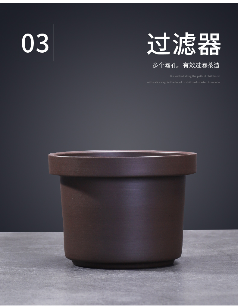 Violet arenaceous a pot of six cups of portable bag travel tea set tea cup car kung fu teapot teacup crack cup