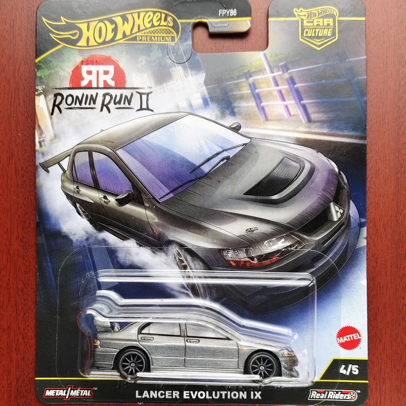 Hot Wheels Mitsubishi Evo 9 Alloy Sports Car Evolution Ronin Run 2 Iron Base Rubber Tire Car Culture Hot Wheels Mitsubishi Evo 9 Alloy Sports Car Evolution Ronin Run 2 Iron Base Rubber Tire Car Culture