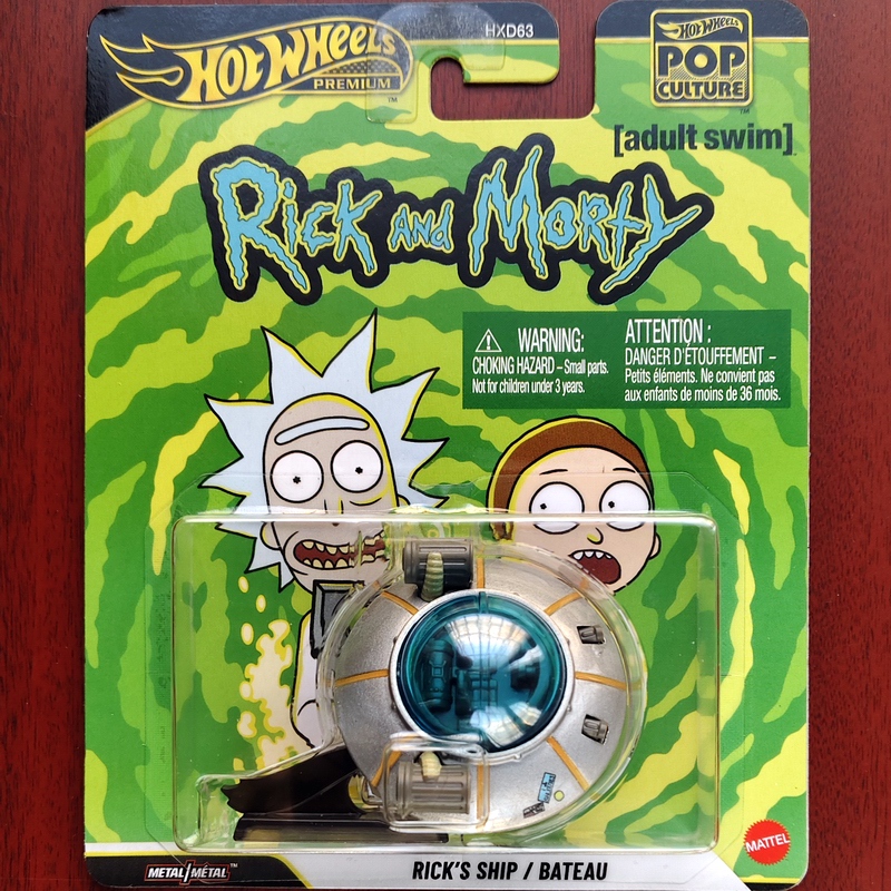 Hot Wheels Rick and Morty Ufo Pop Culture Series Children's Toys