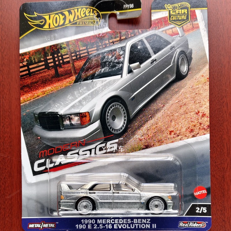 Hot Wheels Mercedes-Benz 190E 2.5-16 Modern Classic Alloy Sports Car Car Culture Metal Base Rubber Tires Hot Wheels Mercedes-Benz 190E 2.5-16 Modern Classic Alloy Sports Car Car Culture Metal Base Rubber Tires