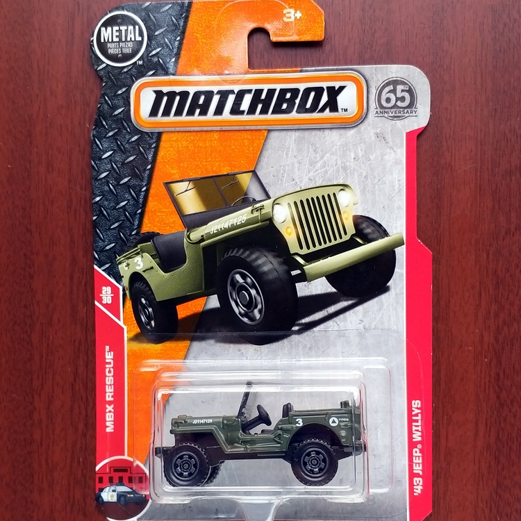 Matchbox Jeep Willys Alloy Toy Car Off-Road Vehicle