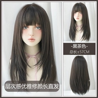 Слоистый сенсорный элегантный и длинный цвет чая с волосами