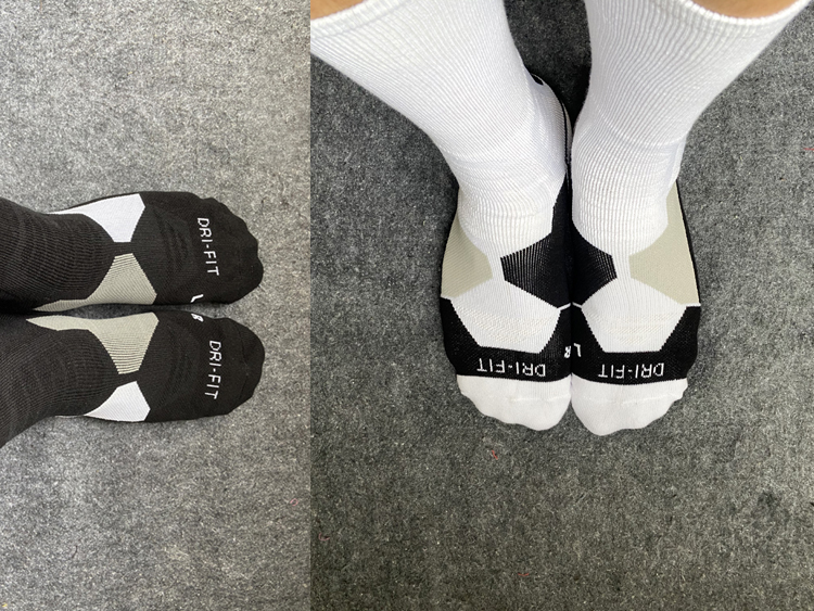 Basic Elite Cushioned Basketball and Football Sports Socks with Towel Bottom, Drft, Made in Thailand