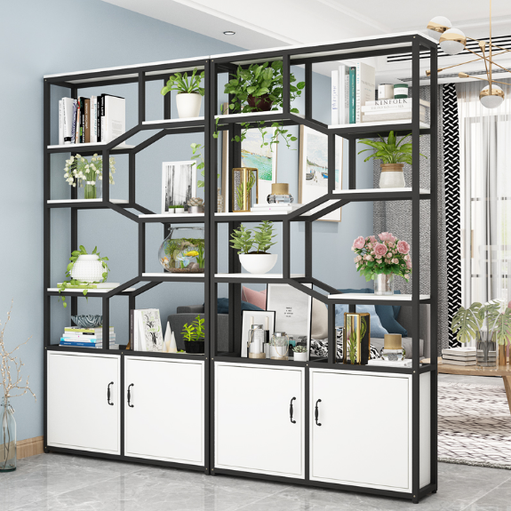 Home Door Hall Cabinet Living-room Xuanguan Shelf Simple Decoration Rack Floor Partition Wall Containing Cabinet Multilayer Partition Board