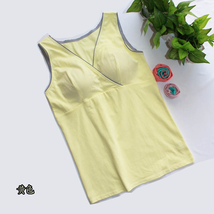 điều dưỡng thai vest tinh khiết bông sling ăn áo khoác áo ngực pajama đáy quần lót áo khoác chéo mặc.