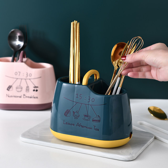 Household kitchen chopstick basket draining tableware storage box mildew-proof storage rack holder chopsticks spoon tube bucket plastic chopstick cage