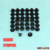Spray black paint Iron Chicken eye buckle installation tool set shoe and eye buckle hollow rivet button eye air eye air eye inner ring 300#