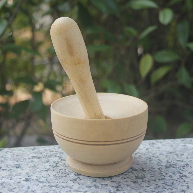Pepper Grinder, Handmade Wooden Traditional Chinese Pepper Press, Chili Pepper Pounder, Garlic Pounder