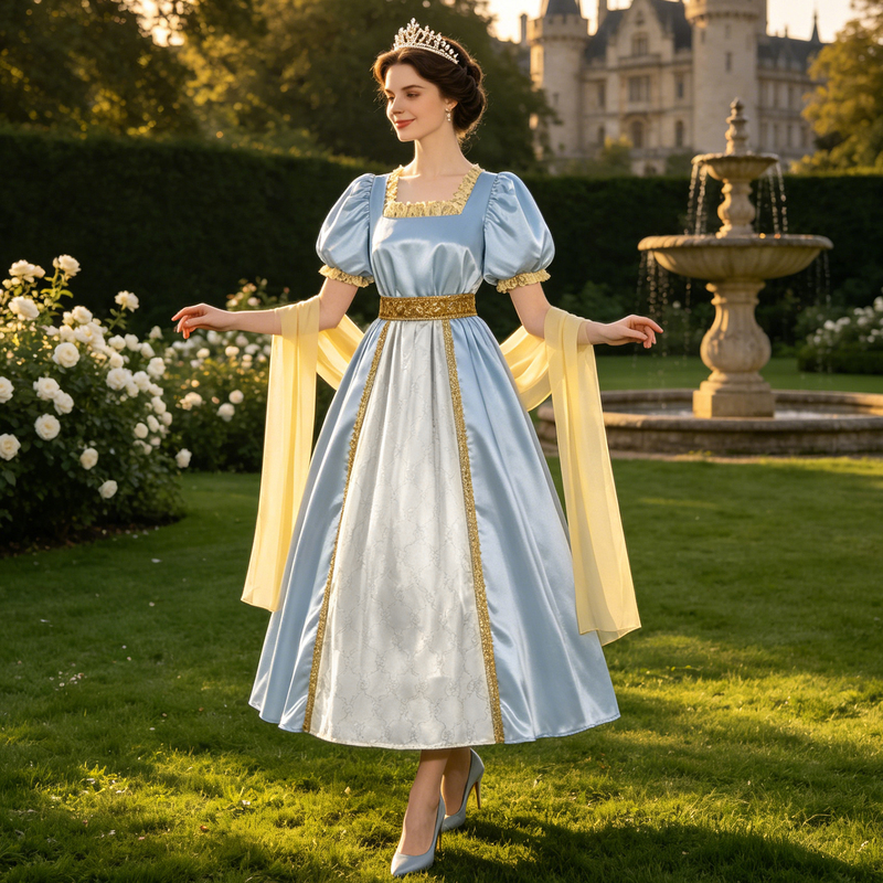 New Style Women's Dress, Medieval Retro Ball Gown, Long Dress, Cosplay Stage Performance Costume