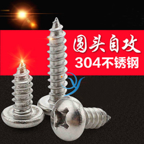 2 9mm thickness 304 stainless steel pan head self-tapping screw round head self-tapping nail M3 series specifications full