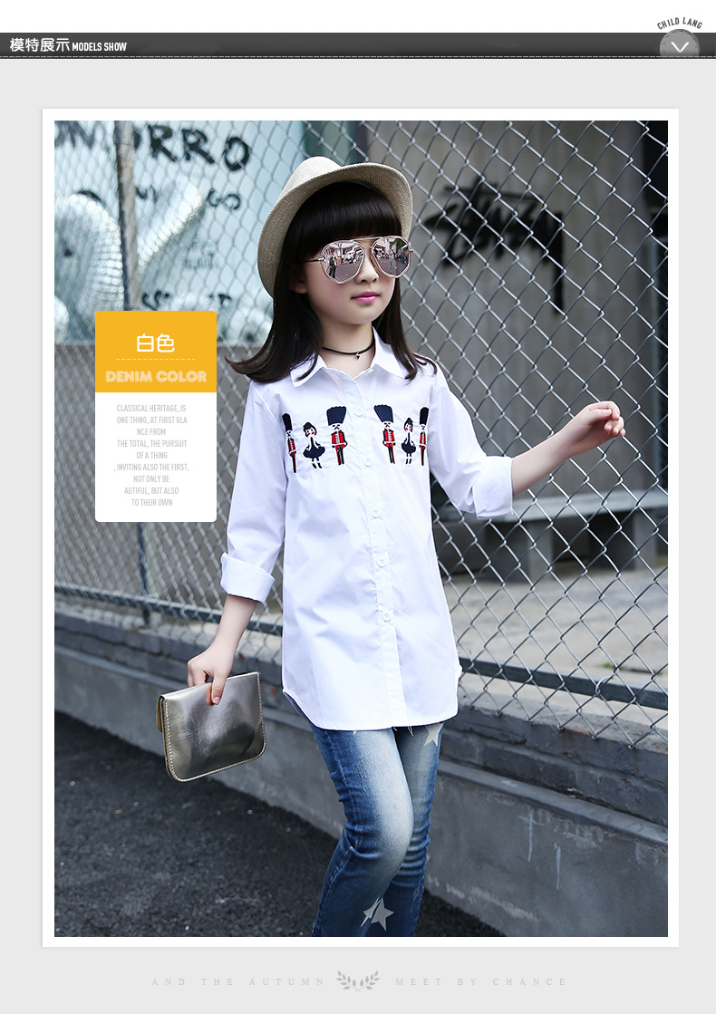 Chemise fille à manche longue - Ref 2085220 Image 18