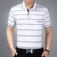 Váy hè cho bố ngắn tay nam hè 40-50 tuổi trung niên áo sơ mi nam trung niên hè áo thun nam tay ngắn đen