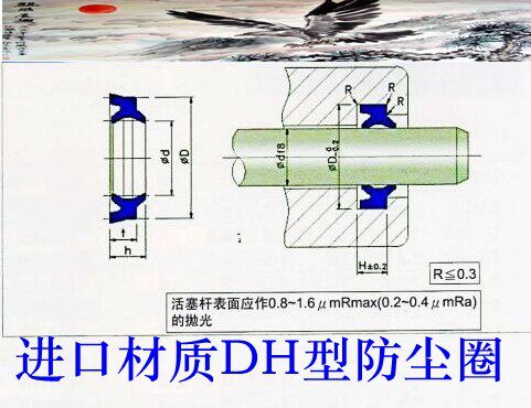 Oil cylinder dust ring oil seal DHS40*48*5 6 5 DHS45*63*5 6 5 DHS50*58*5 6 5