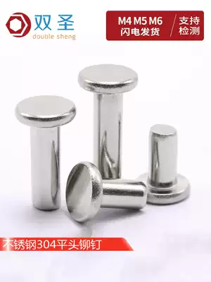 (M4 M5 M6)Stainless steel 304 flat head rivet GB109 Percussion flat head solid rivet Small rivet