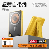 Желтый зарядный кабель, сумка для хранения, 60W