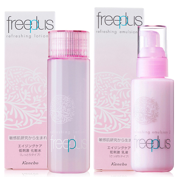 日本正品freeplus芙丽芳丝紧致水乳套装保湿修护化妆水爽肤水乳液
