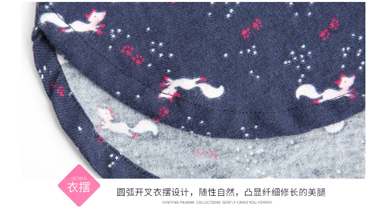 Pyjama pour femme en Coton à manches - Ref 2991670 Image 30