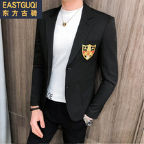 2020 spring new suit men Korean tide casual Net red small suit slim young hair stylist yuppie coat