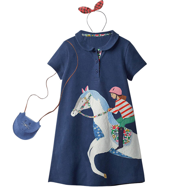 Cô gái ve áo ngắn tay cotton bé áo sơ mi POLO thể thao váy 1-7 tuổi bé váy mùa hè công chúa - Váy đầm công chúa cho bé