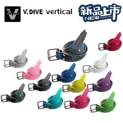 (Whale Qi)Taiwan V DIVE professional free diving counterweight belt Quick unloading stainless steel buckle diving belt
