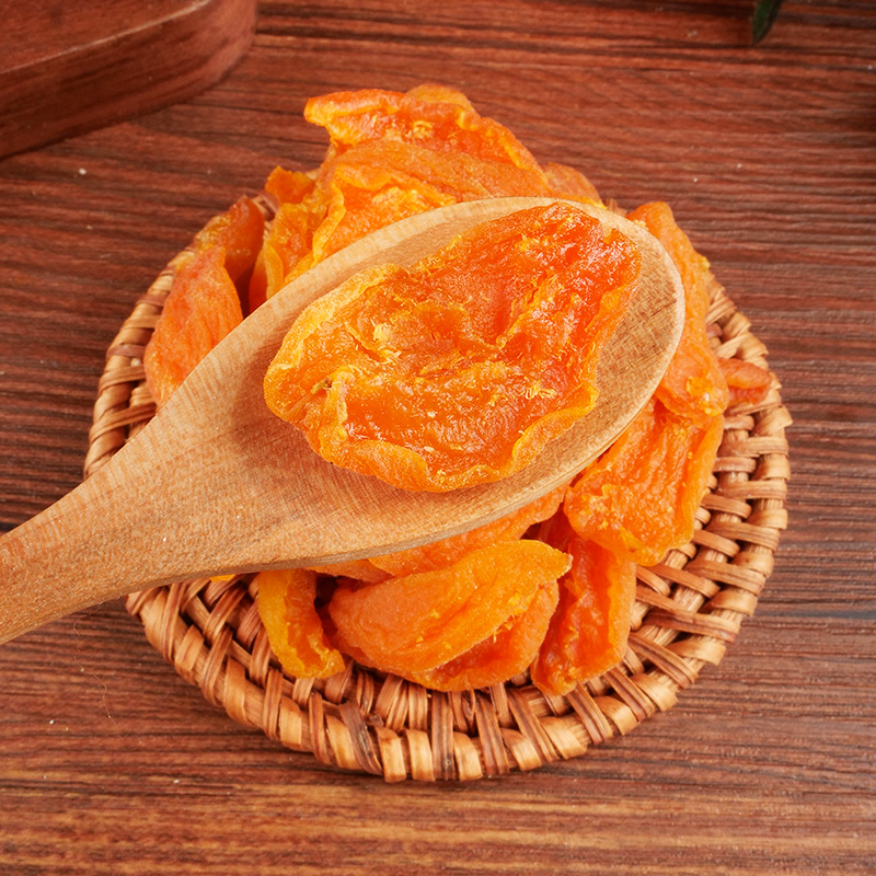 Apricot strips Hebei snack specialty Zhangjiakou Yuxian dried apricots factory direct sales combination pack 500g × 2 bags