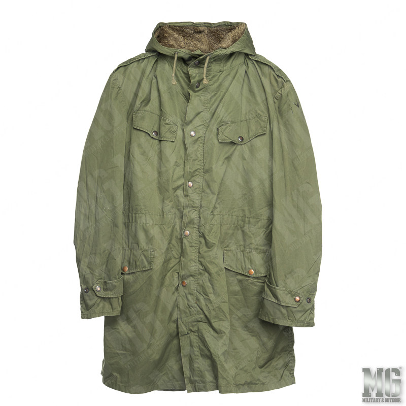 Belgian Army Original Pint Paratrooper Jacket with cap wind clothing Detachable Warm Liner Windproof coat of arms
