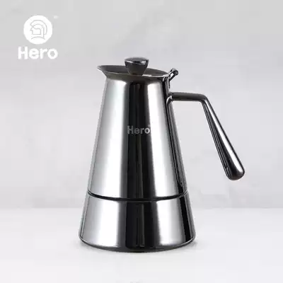 Hero Hero M06 Mocha Pot Stainless Steel Portable Coffee Maker Household Brewing Coffee Machine Espresso Pot