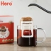 Hero Coffee Cup Glass Coffee Cup Tea Cup Coffee Cup Cup Cup Cup cách nhiệt - Cà phê