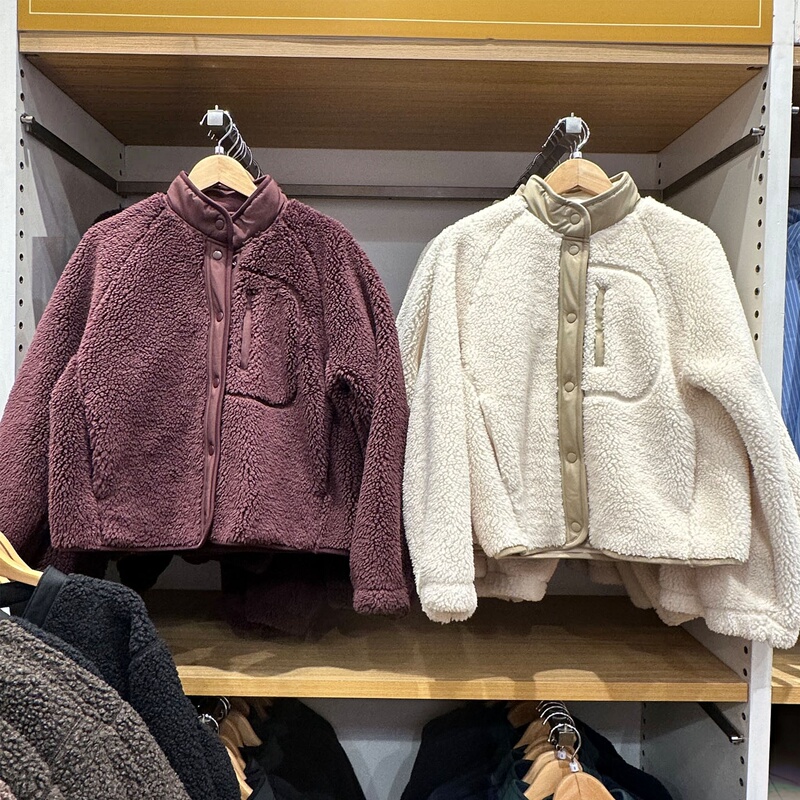 Imitation Lamb Wool Fleece Patchwork Jacket Women's Outerwear Jacket 26 Autumn and Winter Warm Cardigan Top E487594