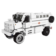 Детский конструктор 星堡军事越野车系列救护装甲卡车06804 拼装积木儿童玩具滑行车