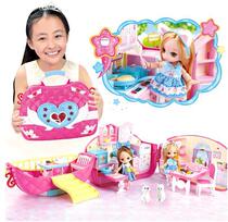 Legel Magic Bag Children Doll Suit Big Gift Box Girl Gift Foreign Doll Villa Castle House Toys