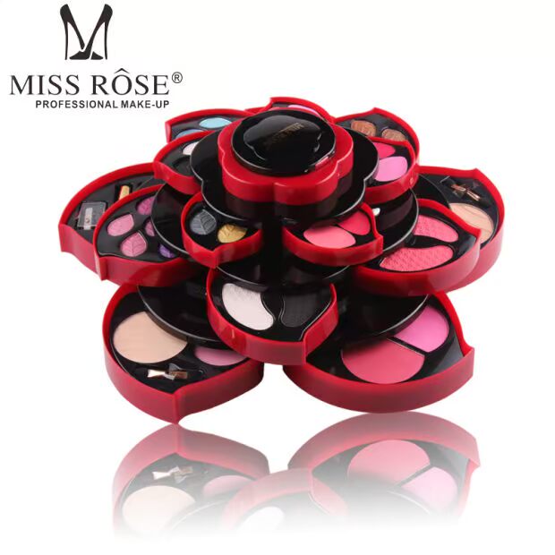 Thiết kế ban đầu mận lớn MISS ROSE xoay đĩa bóng mắt tự nhiên gợi cảm phù hợp với người mới bắt đầu - Bộ sưu tập trang điểm phấn mắt lameila