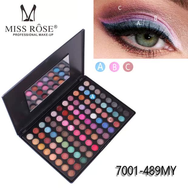 MISS ROSE 88 Matte Eyeshadow 2 Group Color Chuyên nghiệp Trang điểm Trang điểm Bảng phấn mắt - Bộ sưu tập trang điểm bảng mắt violet