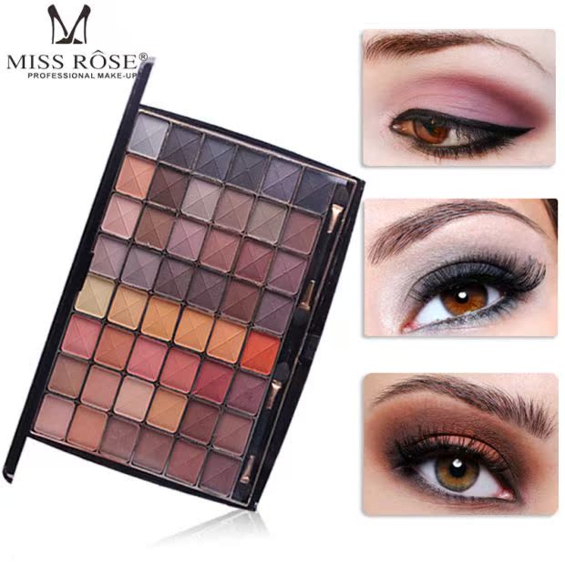 MISS ROSE48 màu bóng mắt kim loại màu mới mờ bóng mắt trang điểm bóng mắt đĩa cao ánh sáng má hồng - Bộ sưu tập trang điểm má hồng kem