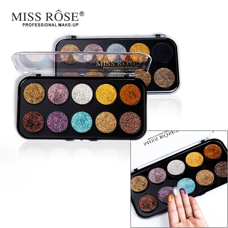 MISS ROSE sequin long lanh bóng mắt đĩa long lanh bóng mắt long lanh phấn cao bóng mắt trang điểm - Bộ sưu tập trang điểm