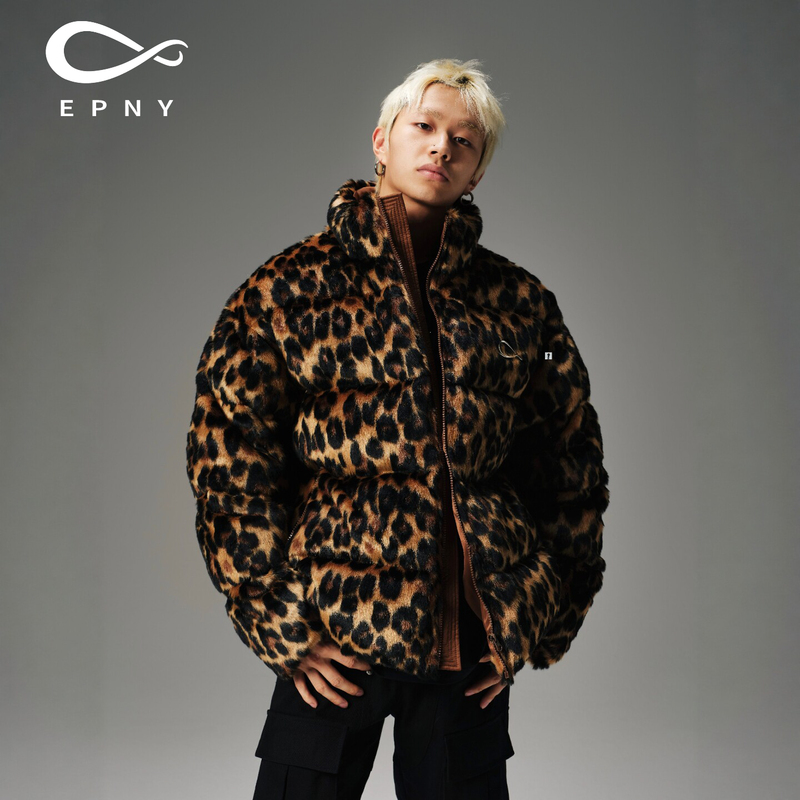 Epny 2026 New Leopard Print Fur New National Standard Warm and Cold-Proof White Duck down Casual down Jacket for Men and Women Epny 2026 New Leopard Print Fur New National Standard Warm and Cold-Proof White Duck down Casual down Jacket for Men and Women