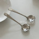 Simple 304 stainless steel restaurant long handle round spoon